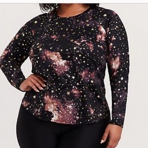 Torrid Galaxy Rash Guard size 0